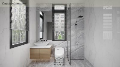 THIẾT KẾ NỘI THẤT BIỆT THỰ ĐƠN LẬP WATERPOINT -  Sắc xám thanh lịch, bình yên trong từng khoảnh khắc sống