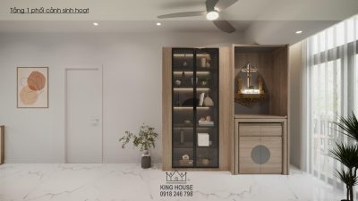 THIẾT KẾ NỘI THẤT BIỆT THỰ ĐƠN LẬP WATERPOINT -  Sắc xám thanh lịch, bình yên trong từng khoảnh khắc sống