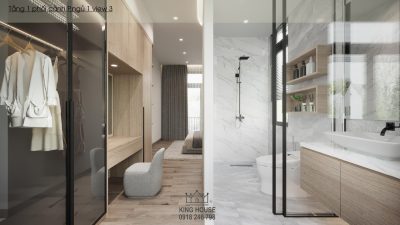 THIẾT KẾ NỘI THẤT BIỆT THỰ ĐƠN LẬP WATERPOINT -  Sắc xám thanh lịch, bình yên trong từng khoảnh khắc sống