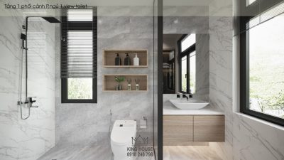 THIẾT KẾ NỘI THẤT BIỆT THỰ ĐƠN LẬP WATERPOINT -  Sắc xám thanh lịch, bình yên trong từng khoảnh khắc sống