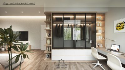 THIẾT KẾ NỘI THẤT BIỆT THỰ ĐƠN LẬP WATERPOINT -  Sắc xám thanh lịch, bình yên trong từng khoảnh khắc sống