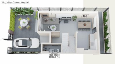 THIẾT KẾ NỘI THẤT NHÀ PHỐ VƯỜN WATERPOINT RIVERA B5.05  – Không gian sống ấm cúng, tối giản