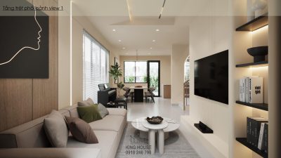 THIẾT KẾ NỘI THẤT NHÀ PHỐ VƯỜN WATERPOINT RIVERA B5.05  – Không gian sống ấm cúng, tối giản