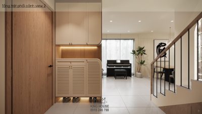 THIẾT KẾ NỘI THẤT NHÀ PHỐ VƯỜN WATERPOINT RIVERA B5.05  – Không gian sống ấm cúng, tối giản