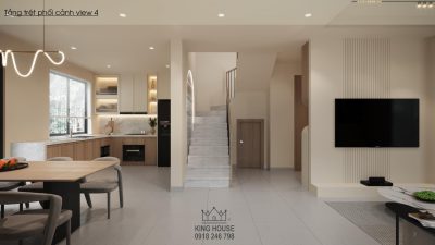 THIẾT KẾ NỘI THẤT NHÀ PHỐ VƯỜN WATERPOINT RIVERA B5.05  – Không gian sống ấm cúng, tối giản