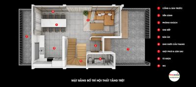 THIẾT KẾ NỘI THẤT NHÀ PHỐ VƯỜN WATERPOINT AQUARIA B20.04 -  KHÔNG GIAN NGHỈ DƯỠNG HIỆN ĐẠI, THOÁNG MÁT