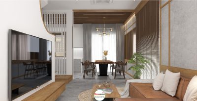 THIẾT KẾ NỘI THẤT NHÀ PHỐ WATERPOINT RIVERA B3.01 - MỘC MẠC, ẤM CÚNG VỚI HƠI THỞ NHẬT BẢN 
