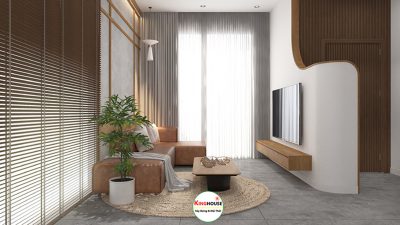 THIẾT KẾ NỘI THẤT NHÀ PHỐ WATERPOINT RIVERA B3.01 - MỘC MẠC, ẤM CÚNG VỚI HƠI THỞ NHẬT BẢN 