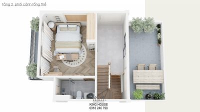 THIẾT KẾ NỘI THẤT NHÀ PHỐ VƯỜN WATERPOINT NHẬT BẢN 