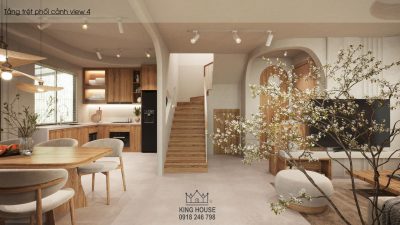THIẾT KẾ NỘI THẤT NHÀ PHỐ VƯỜN WATERPOINT NHẬT BẢN 