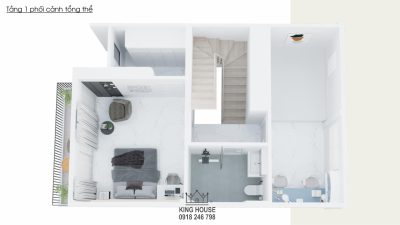 THIẾT KẾ NỘI THẤT NHÀ PHỐ NGHỈ DƯỠNG